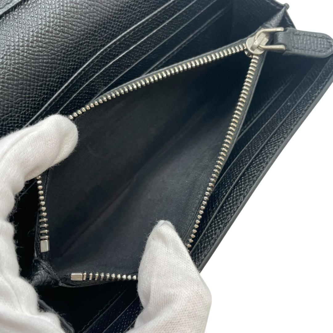 【美品】 BVLGARI ブルガリ 長財布 ビーゼロワン シルバークリップ