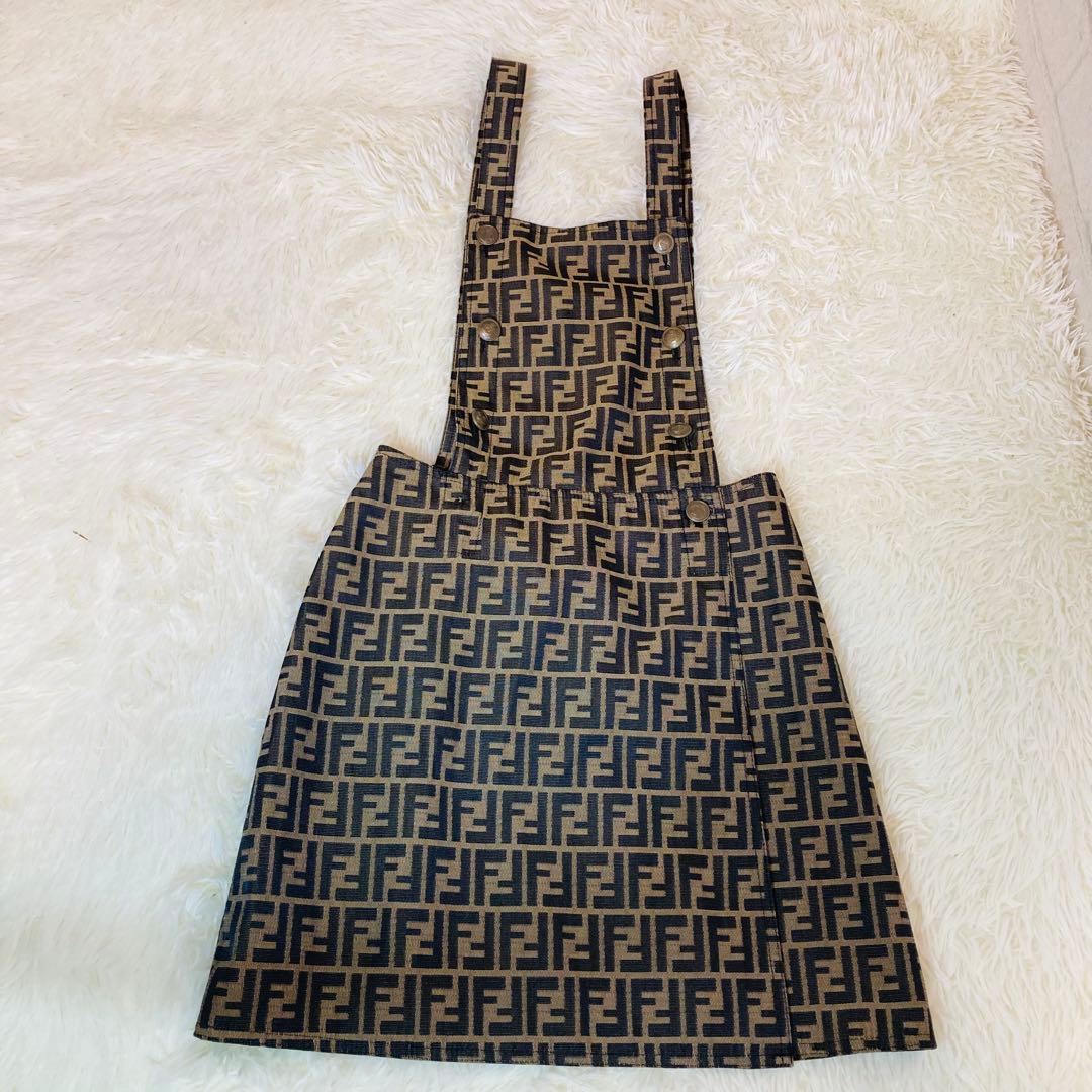 希少　FENDI ズッカ柄　サロペットワンピース