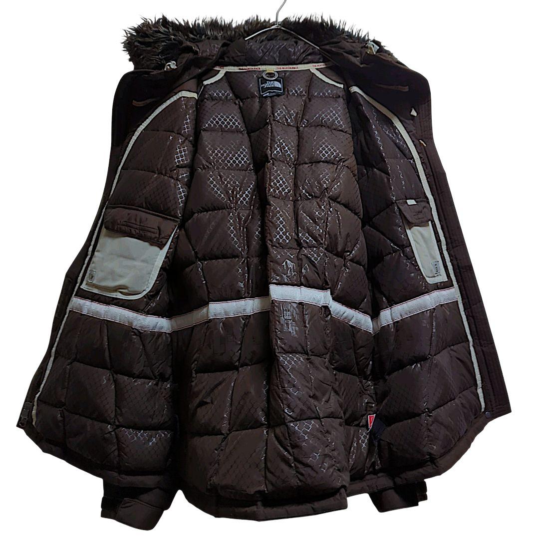 ノースフェイスダウンジャケット　HYVENT　ベルト付き　レディースL古着