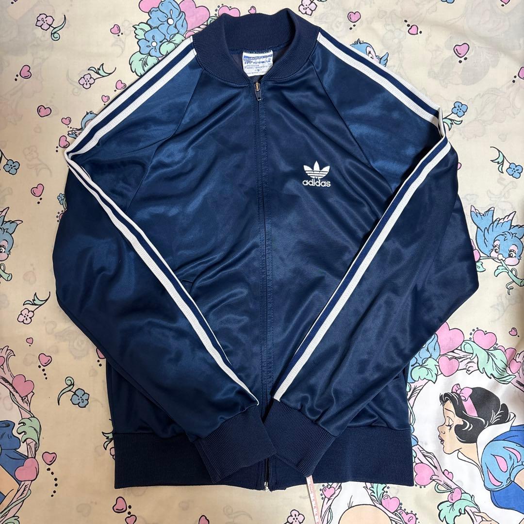 adidas アディダストラックジャケット　ジャージ　S ネイビービンテージ