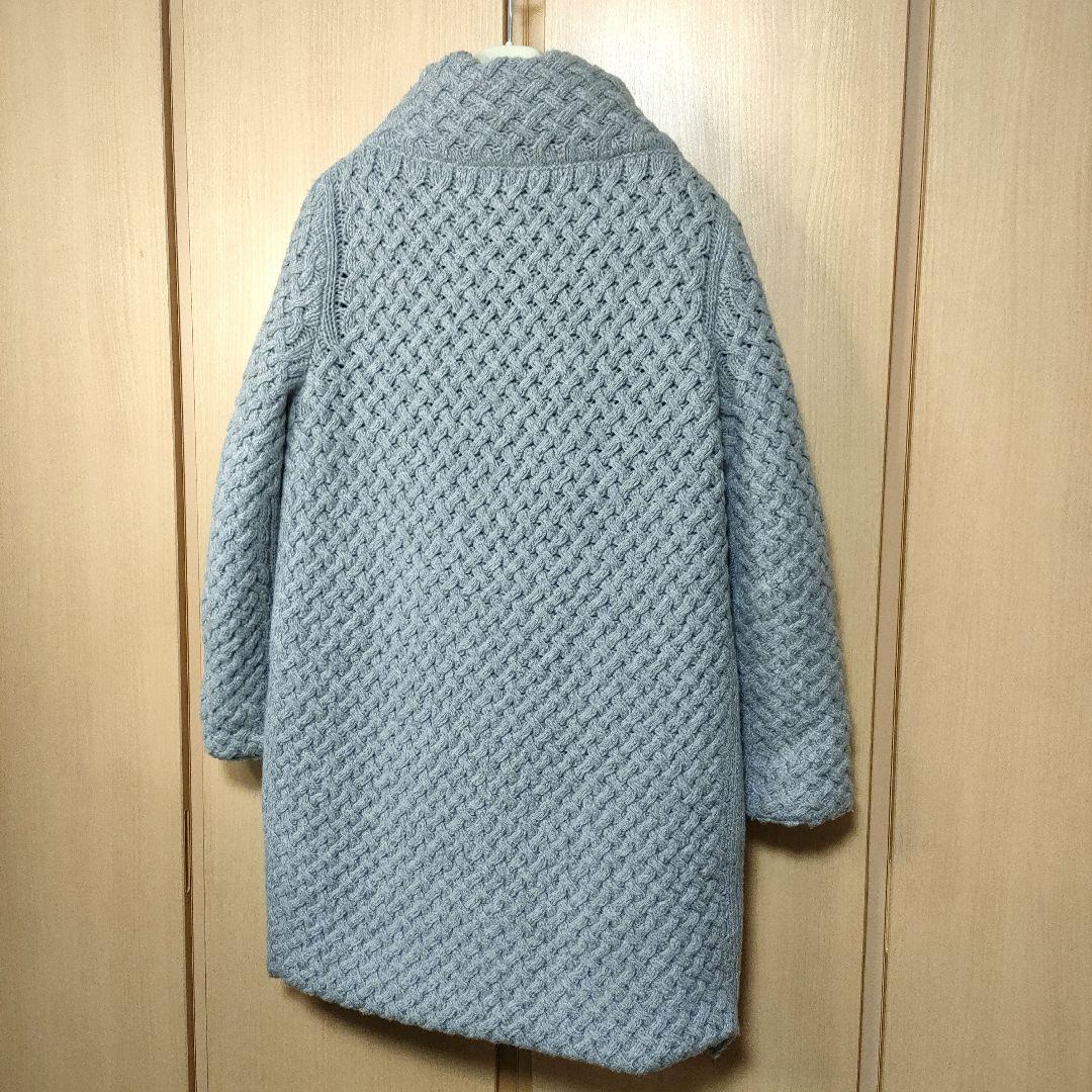 美品✨ヘルノ HERNO 異素材コンビ ニット切替ダウンコート48　大き目サイズ