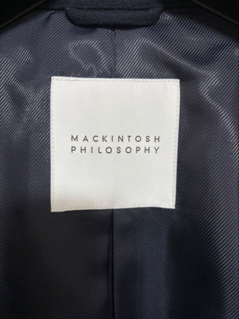 MACKINTOSH PHILOSOPHY ステンカラーコート ネイビー　38