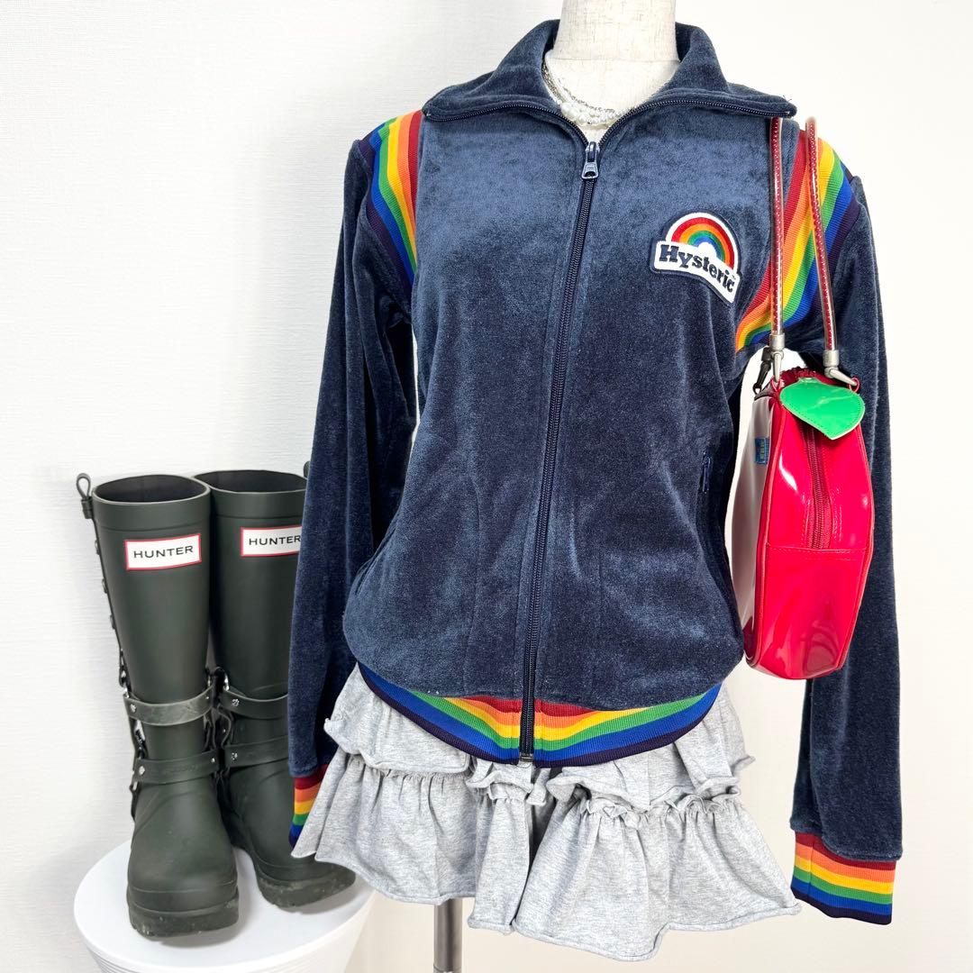 y2k❤️00s HYSTERIC GLAMOUR パイル地 ロゴ ジャージ