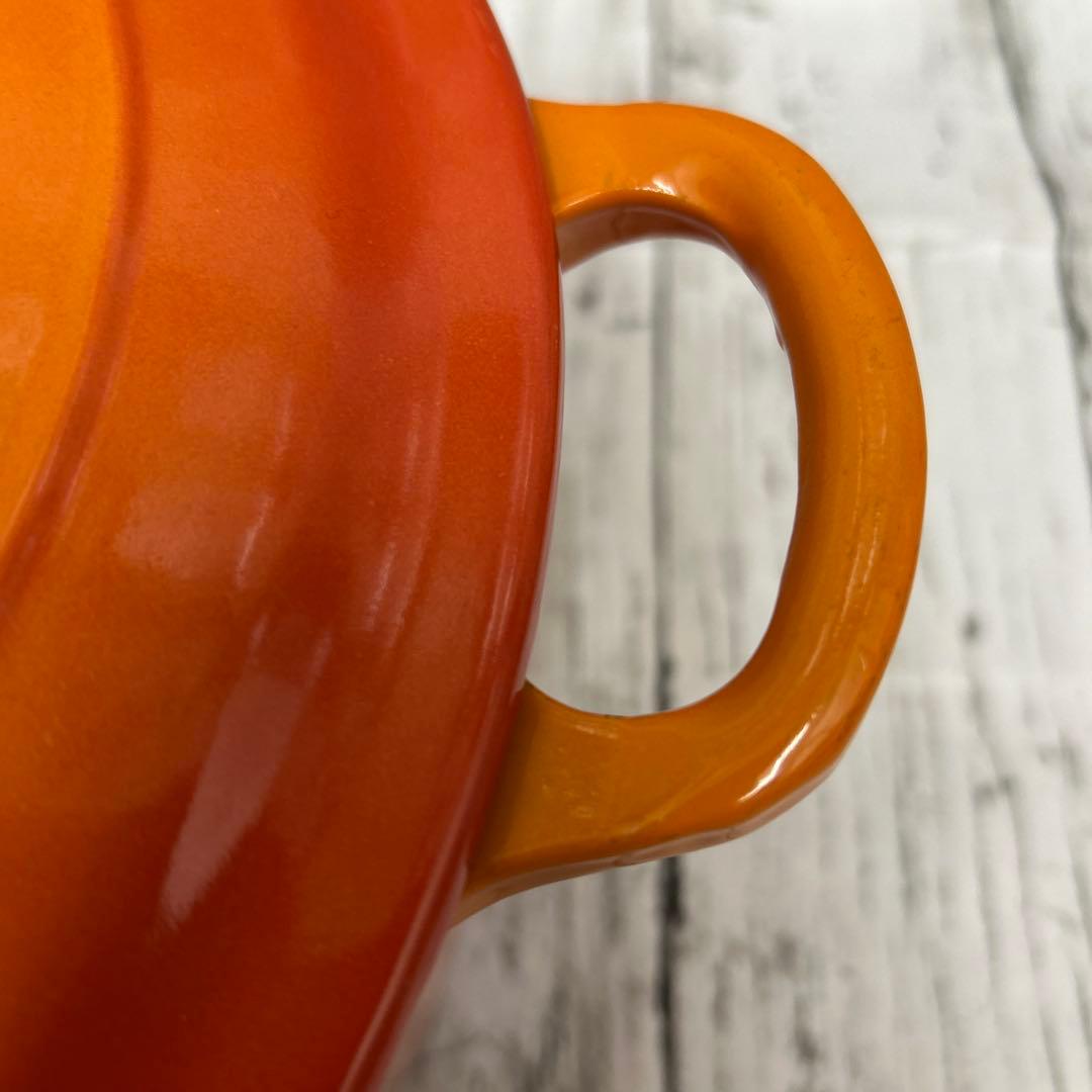 美品　使用5回ほど　ル・クルーゼ28cm 両手鍋　オレンジ