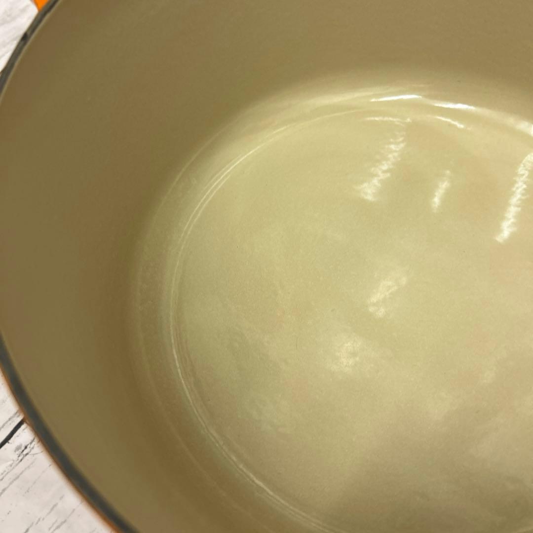 美品　使用5回ほど　ル・クルーゼ28cm 両手鍋　オレンジ