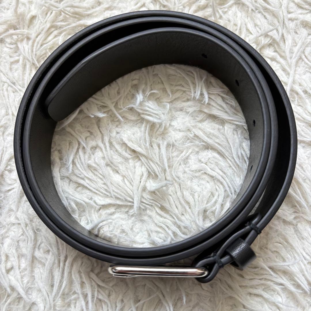 未使用級　JIL SANDER（ジルサンダー）　レザーベルト　ブラック　メンズ