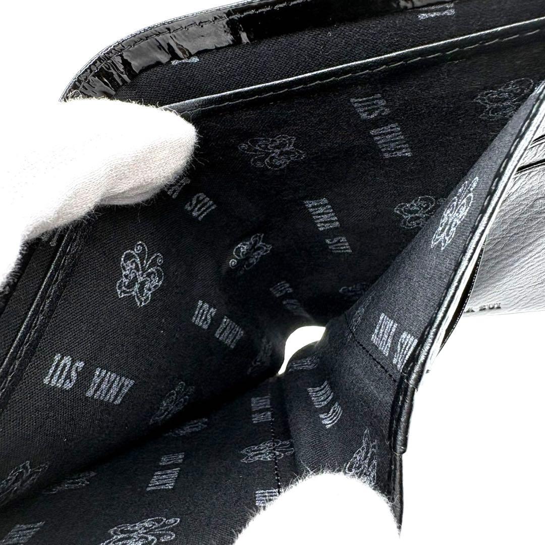 ANNA SUI アナスイ 三つ折り財布 がま口 バラ 蝶々