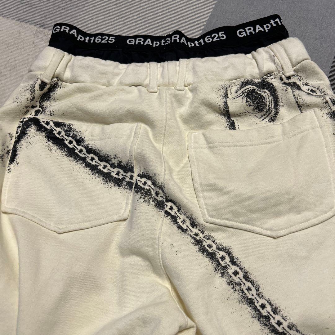 訳ありGRANCYグランシー　ラインストーンデザインレイヤードスウェットパンツ