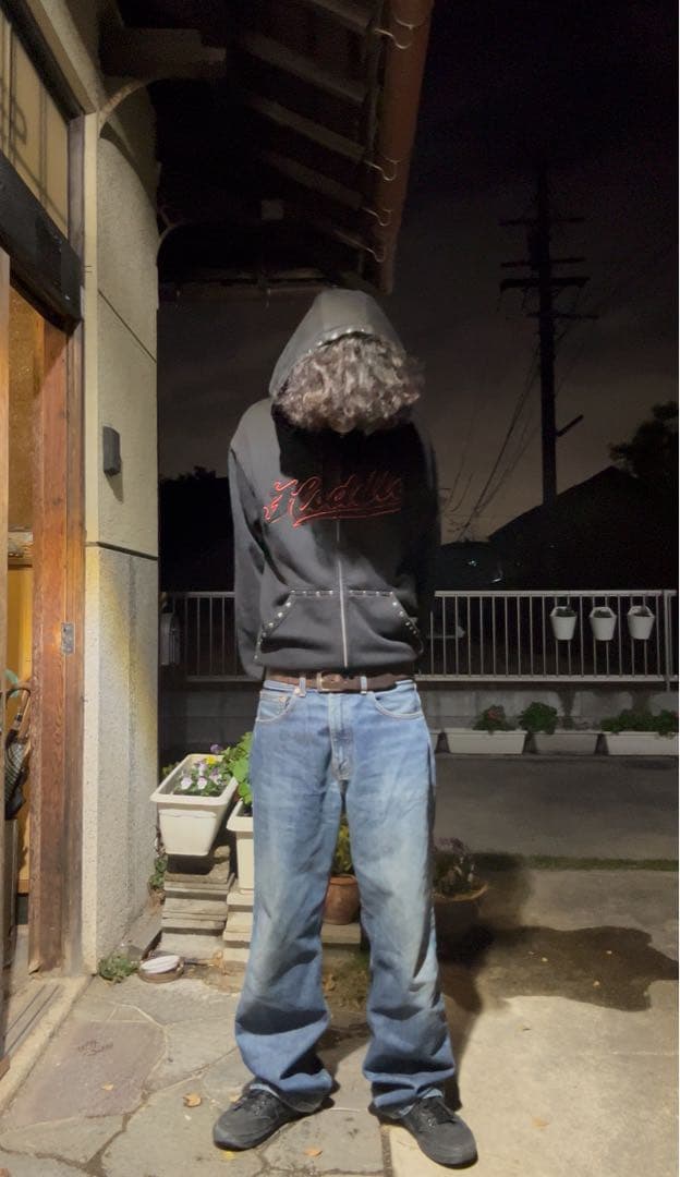 hoddleジップパーカー　punkandyo fuckthisindustry