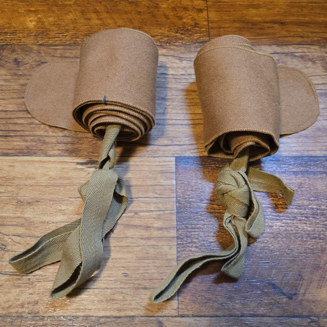 昭五式背嚢　九◯式鉄帽　兵用水筒　雑嚢　ゲートル　セット