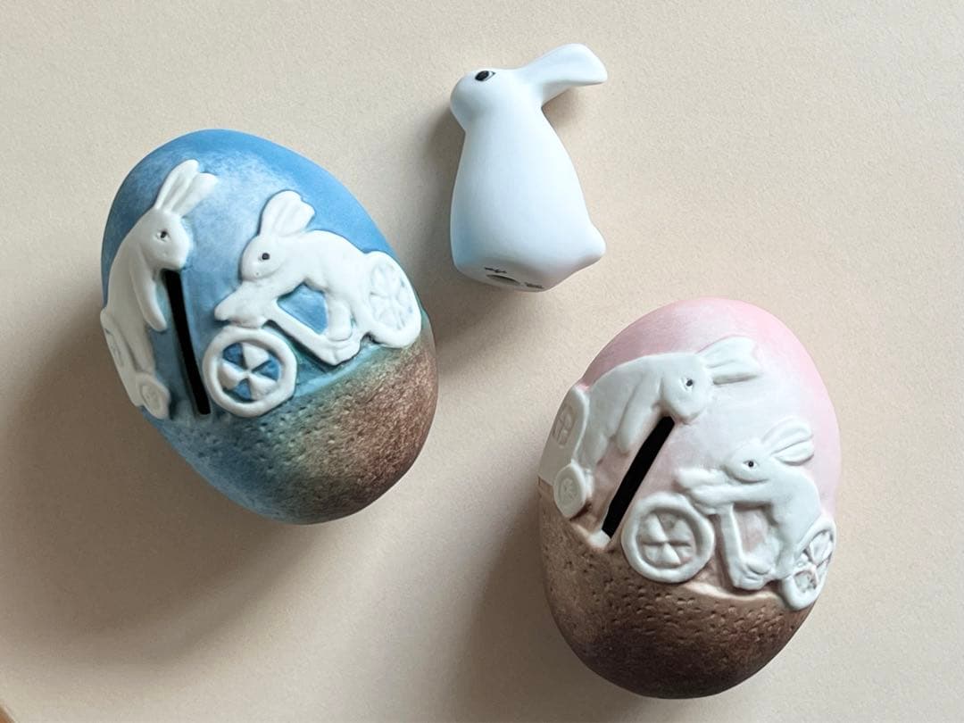 ウサギの貯金箱 ブルー エッグ ヘルヤ アラビア Arabia