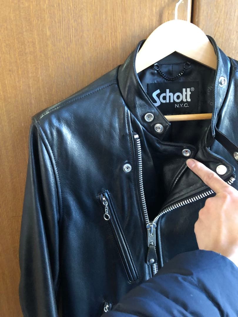 Schott セミダブル　レザージャケット　羊革