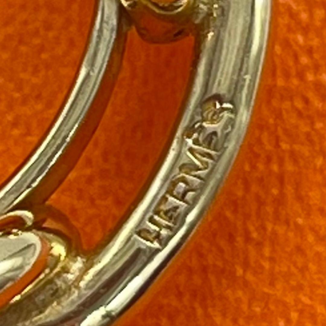 HERMES エルメス シェーヌダンクル スカーフリング ゴールド メタル