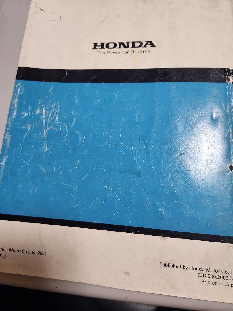 HONDA ZOOMER 　ズーマー　サービスマニュアル　キャブ車用