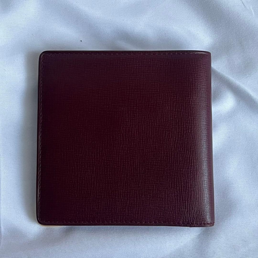 ✨未使用級✨　Cartier 　折り財布　財布　ボルドー　レザー　マストライン