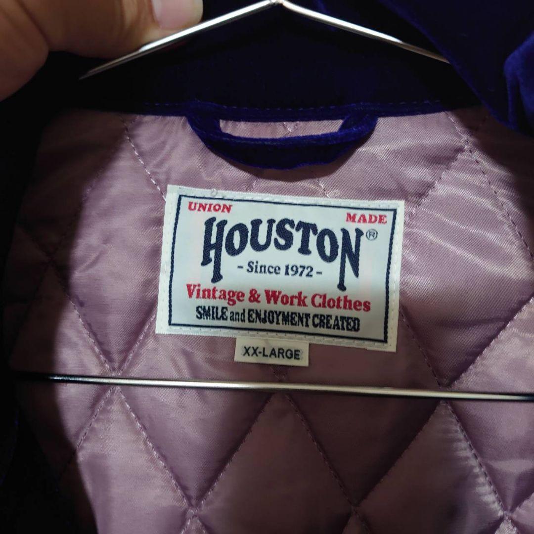 HOUSTON 紫ベルベット ジャケット XX-LARGE