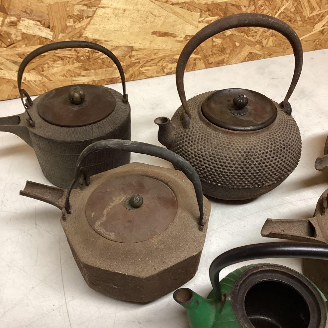 鉄瓶まとめ売り サビ有り 現状品 陶芸道具 レトロ 古道具に(O82)