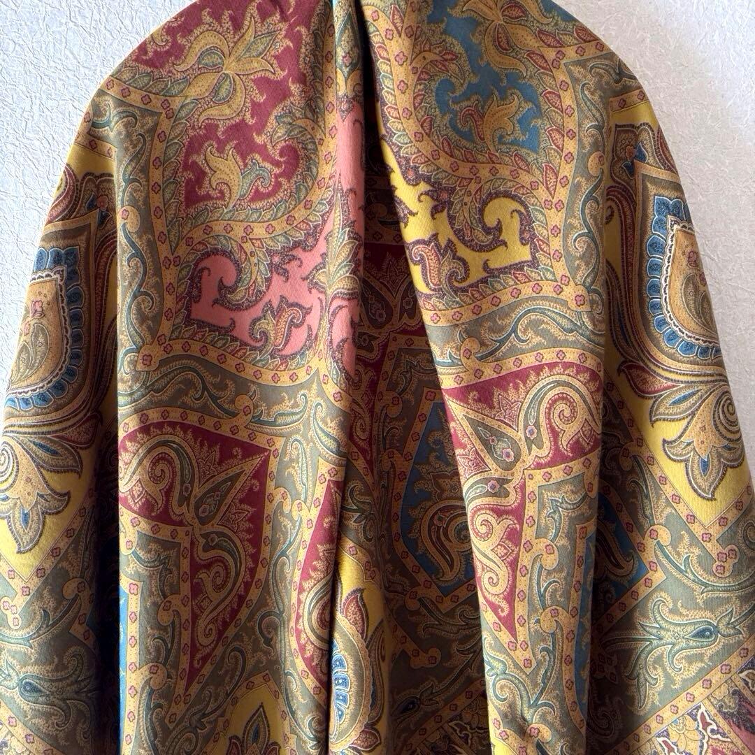 ETRO ペイズリー柄大判ストール/ショール　美品　イタリア製