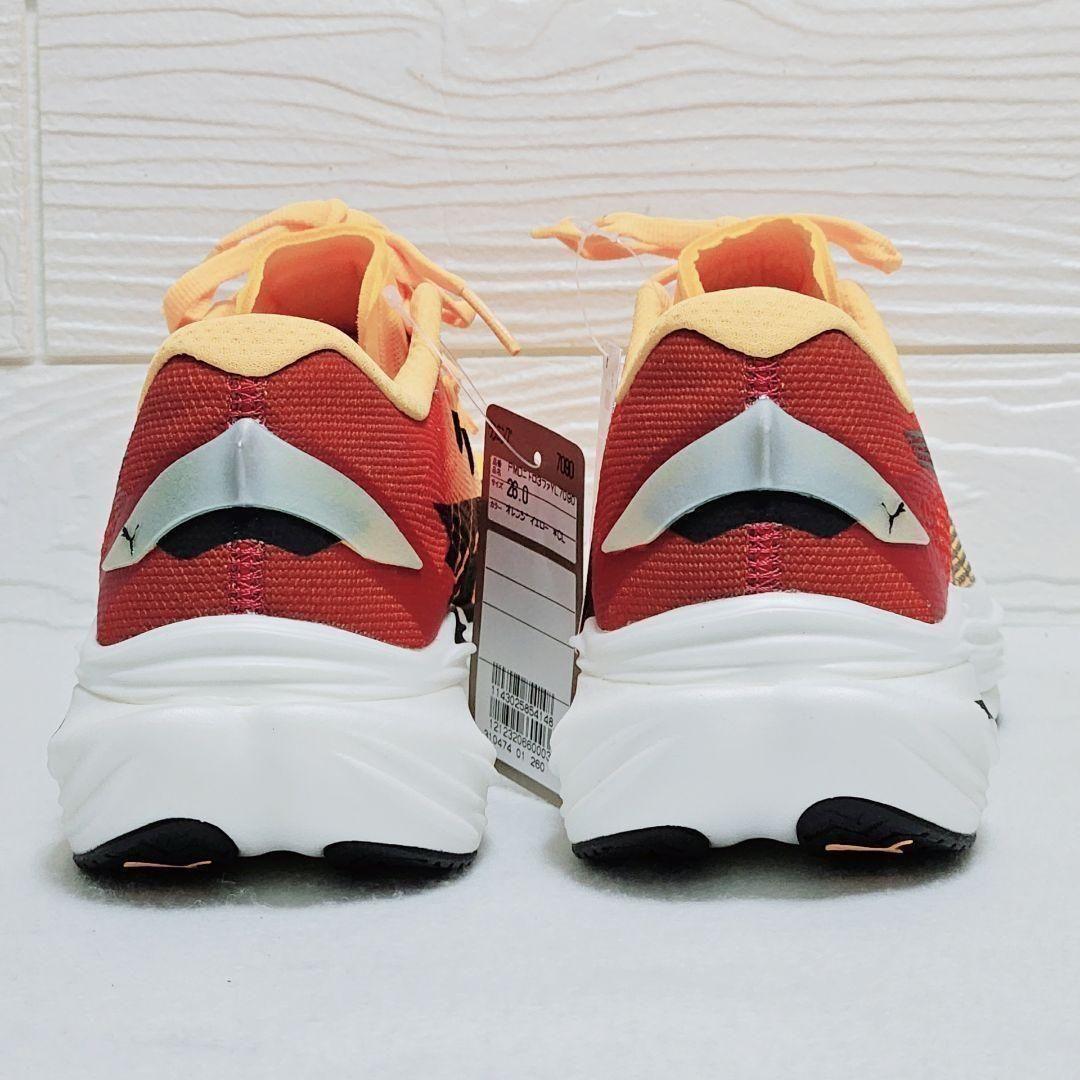 新品♥PUMA プーマ 【26.0】PMDニトロ3ファイアーグロー オレンジ