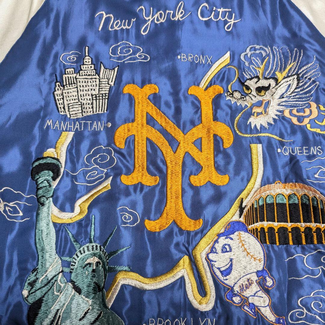 新品 テーラー東洋 × BEAMS　別注MLB スカジャン メッツ ビームス