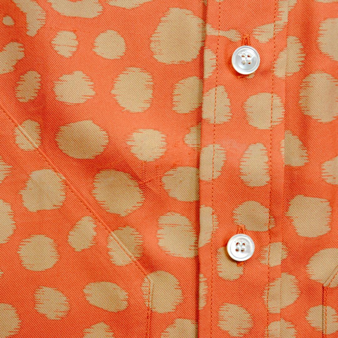 【美品】Salvatore Ferragamoフェラガモ イタリア製シルクシャツ