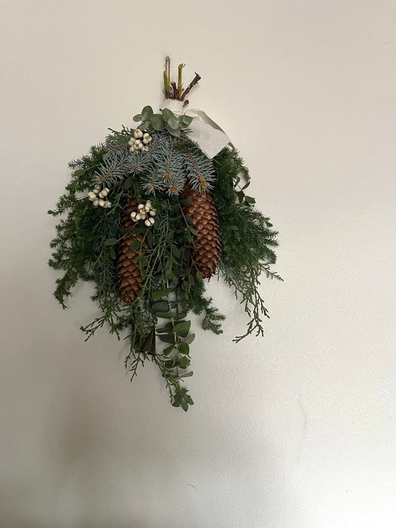 フラワー・リース Christmas swag art no.822