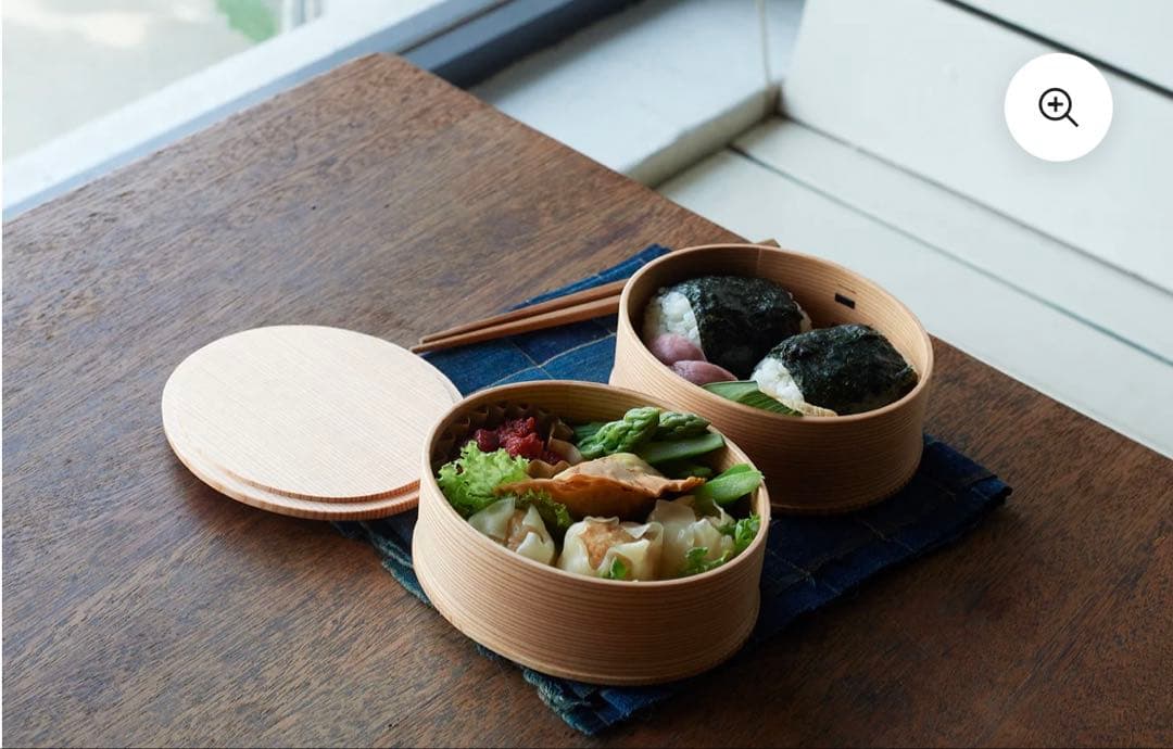 【新品】大倉工芸 木製二段式曲げわっぱ弁当箱