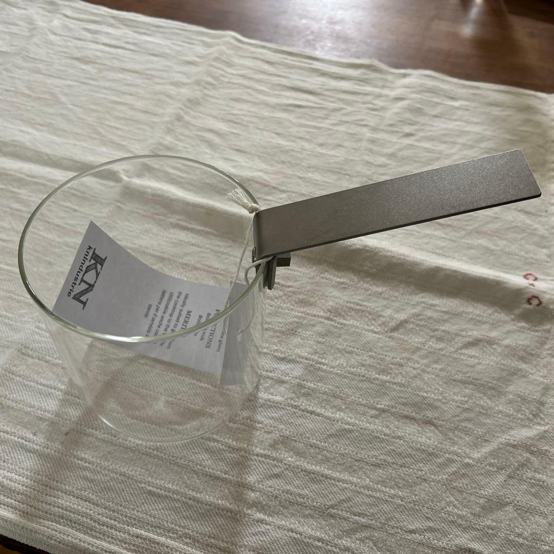 新品未使用☆イタリア製knindustrie THE KETTLEガラスの片手鍋