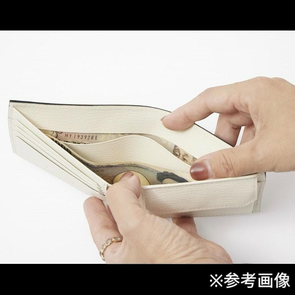 新品未使用【ラルコバレーノ】二つ折り財布 本革 メンズ ネイビー　2424