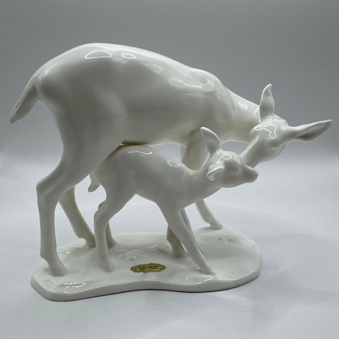 美品✨ノリタケ 親子鹿 オブジェ 置物