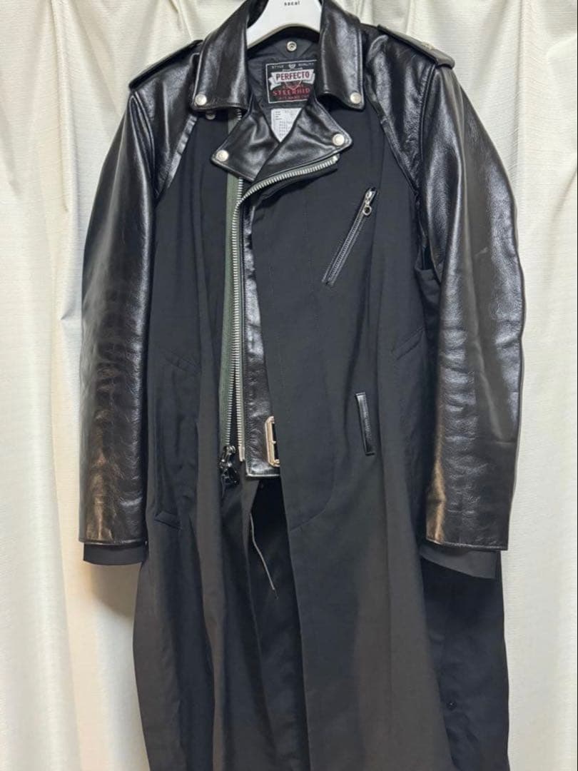 【早い者勝ち】Schott、Sacaiコラボ　ライダースジャケット