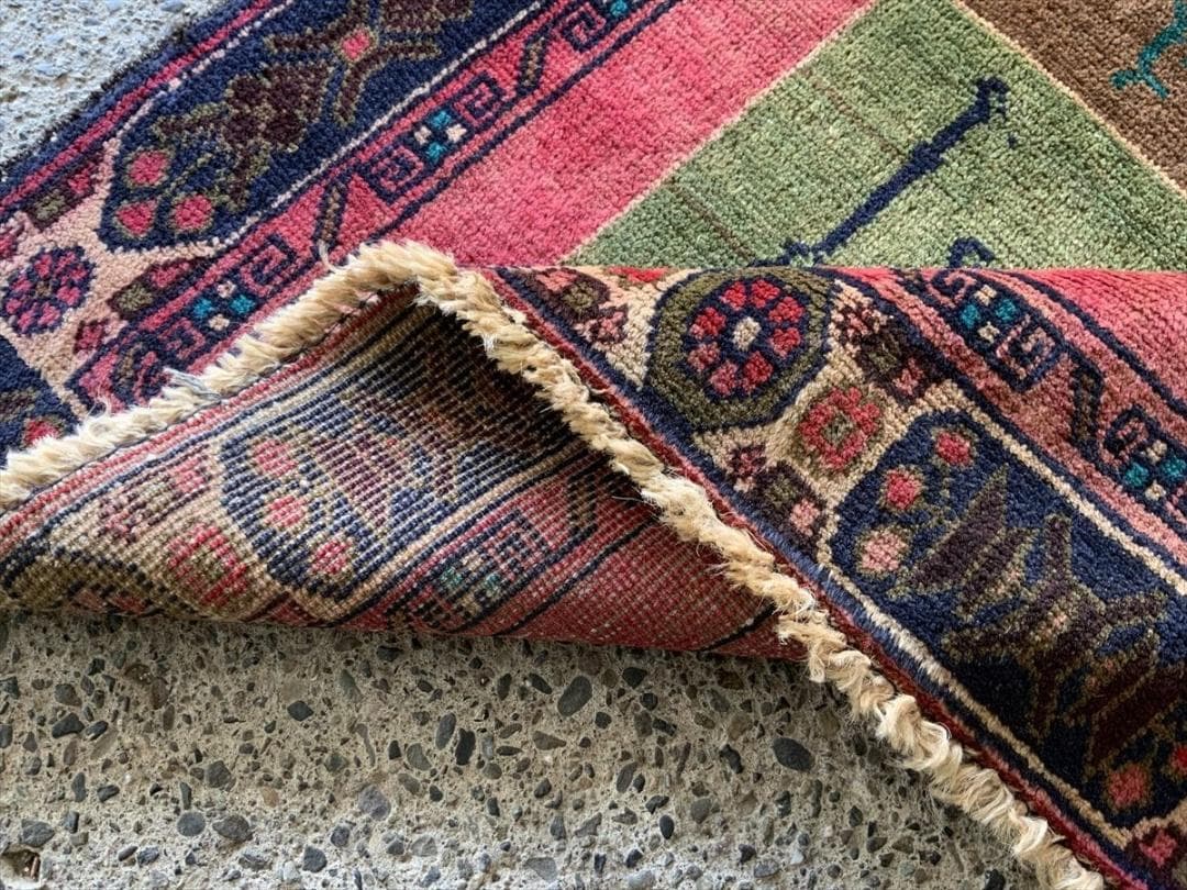 アフガニスタン・ヘラート・アドラスカン産 絨毯 ラグ 191×112cm