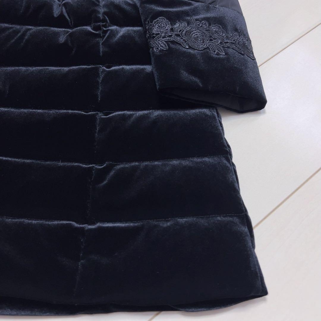 ☆Super Beauty☆【美品】花柄刺繍ダウンコート　ベルベットサイズ40♡
