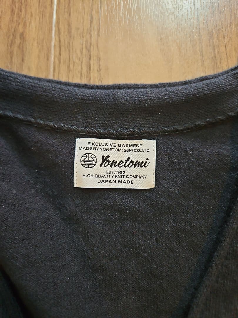 【yonetomi】WAVE COTTON KNIT CARDIGAN