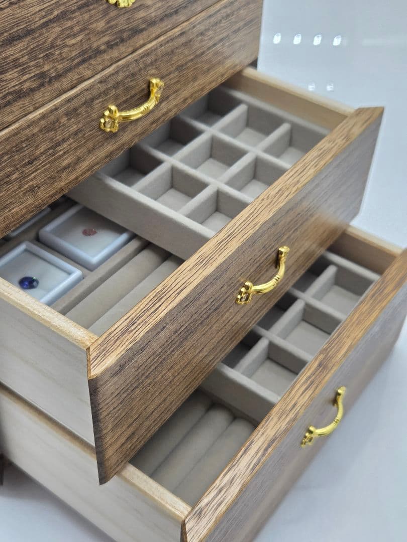 育てるジュエリーボックス、引き出し3段、本体のみ