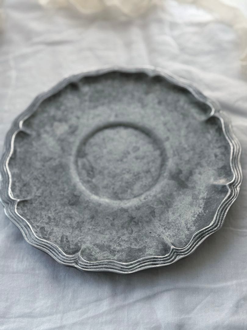 入手困難　co+fe コフェ　花リム　プレート　アスティエ　ハグオーワー雅姫　皿