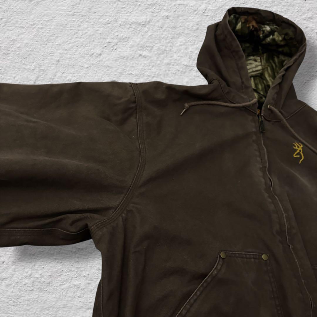 vintageダックパーカーアクティブジャケット90s古着vintageブラウン