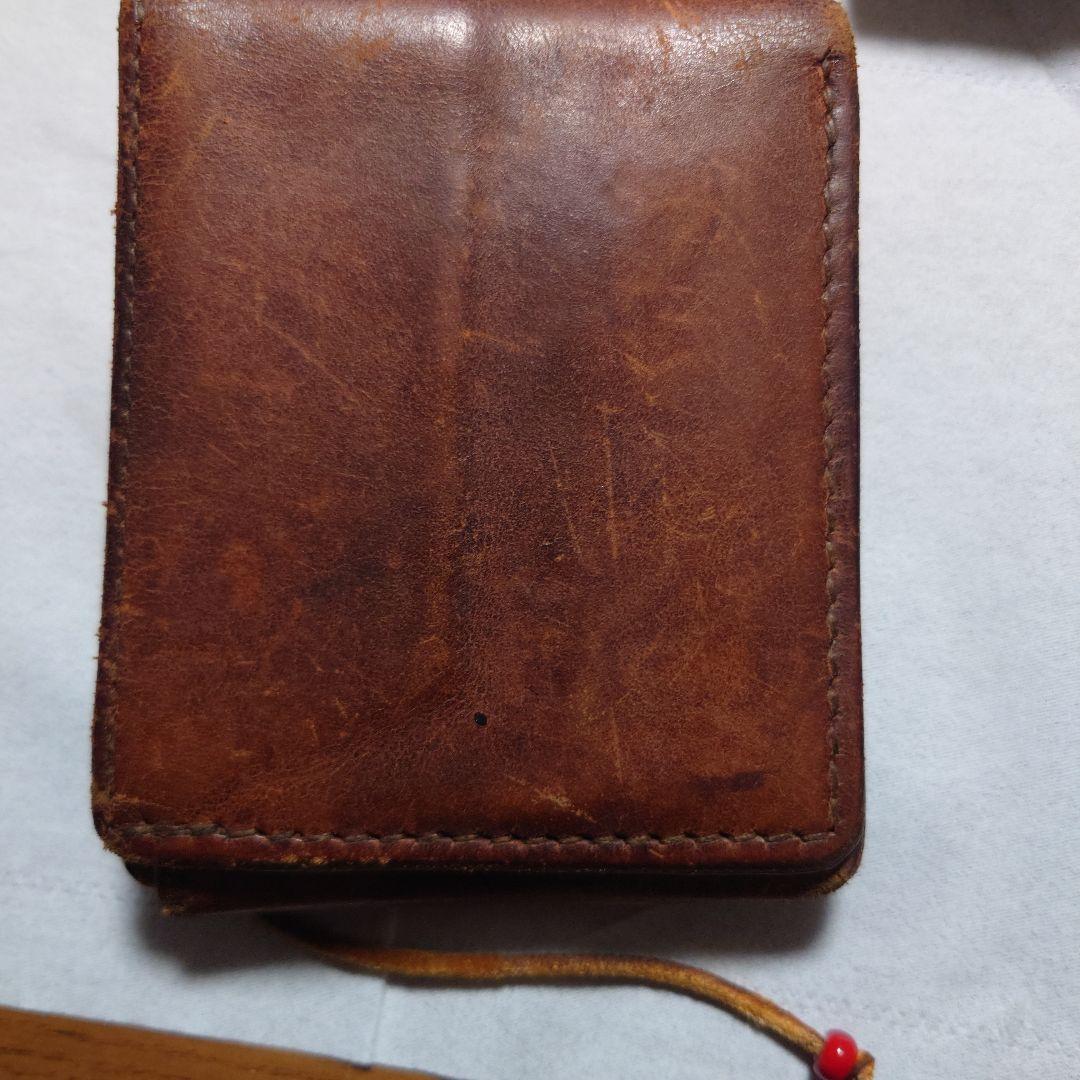 ゴローズ 二つ折り財布 茶色 　コンチョ付き