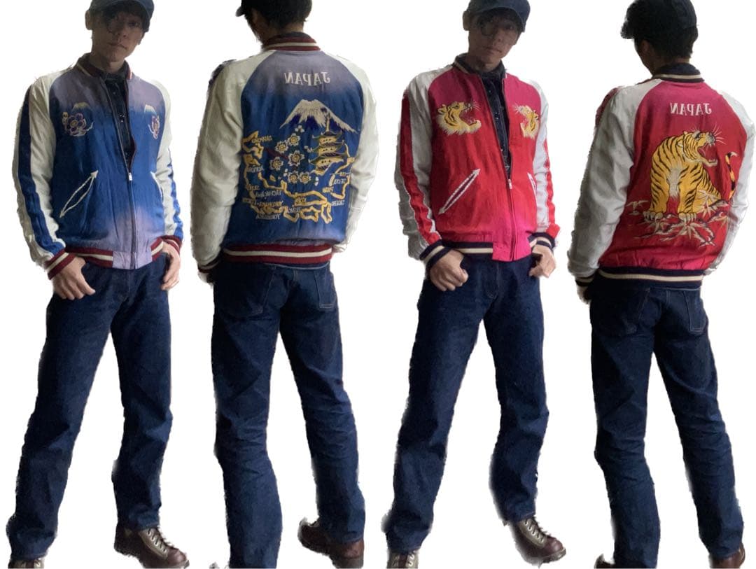 【極美品】着画あり　テーラー東洋　スカジャン　TT14468-165 【S】