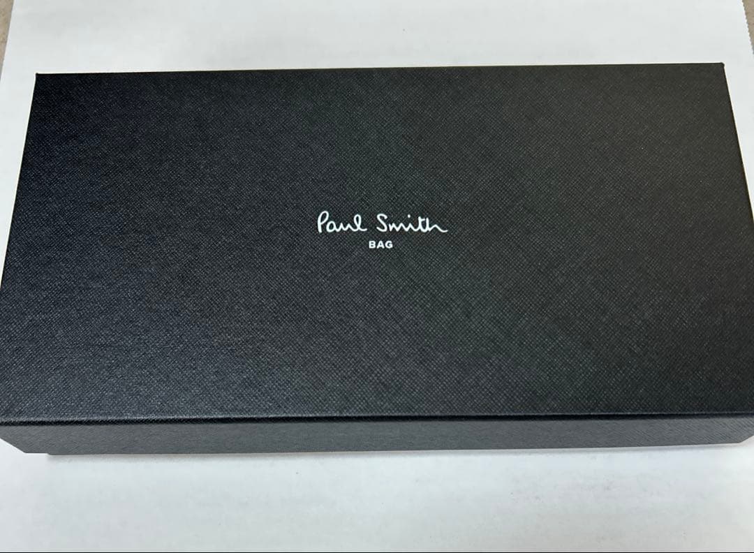 Paul Smith 長財布 ラウンドファスナージップストローグレインネイビー