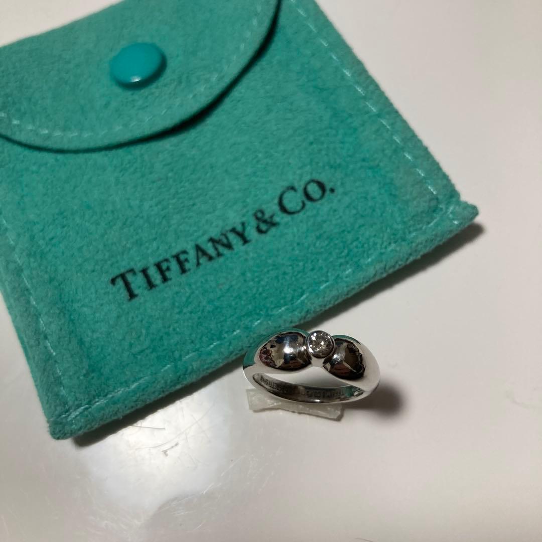 Tiffany ティファニー Pt950 ダイヤモンド ティアドロップ リング