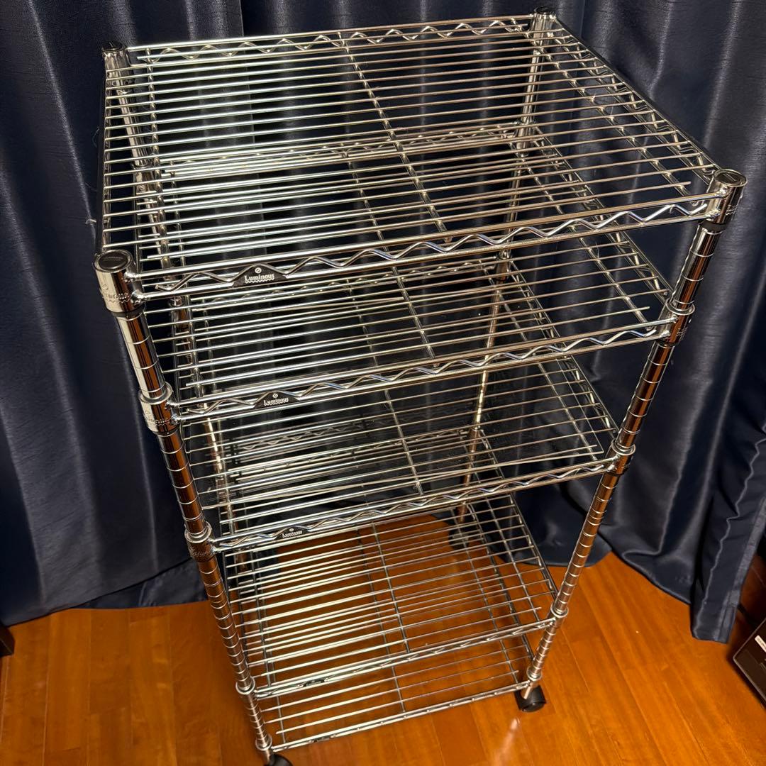 ルミナス　スチールラック　5段セット