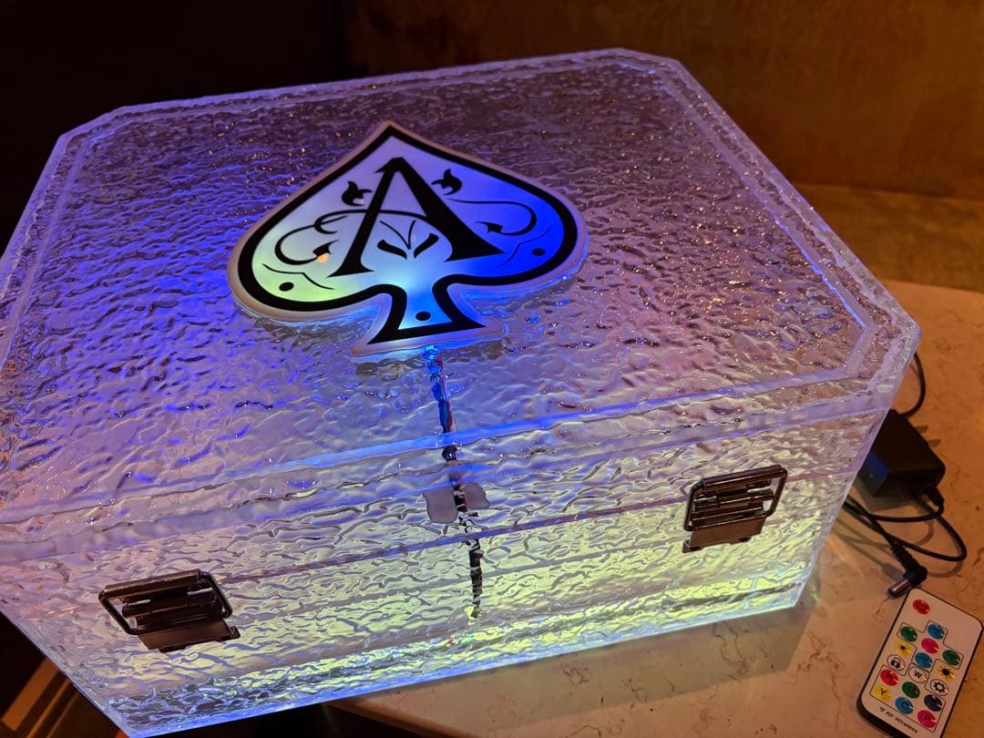 アルマンド ディスプレイ LED アタッシュ ケース ライト シャンパン