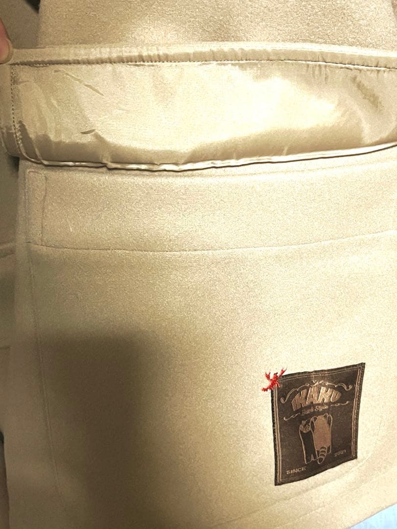 グラニフ イカク バックスタイル ダッフルコート ベージュ Lサイズ