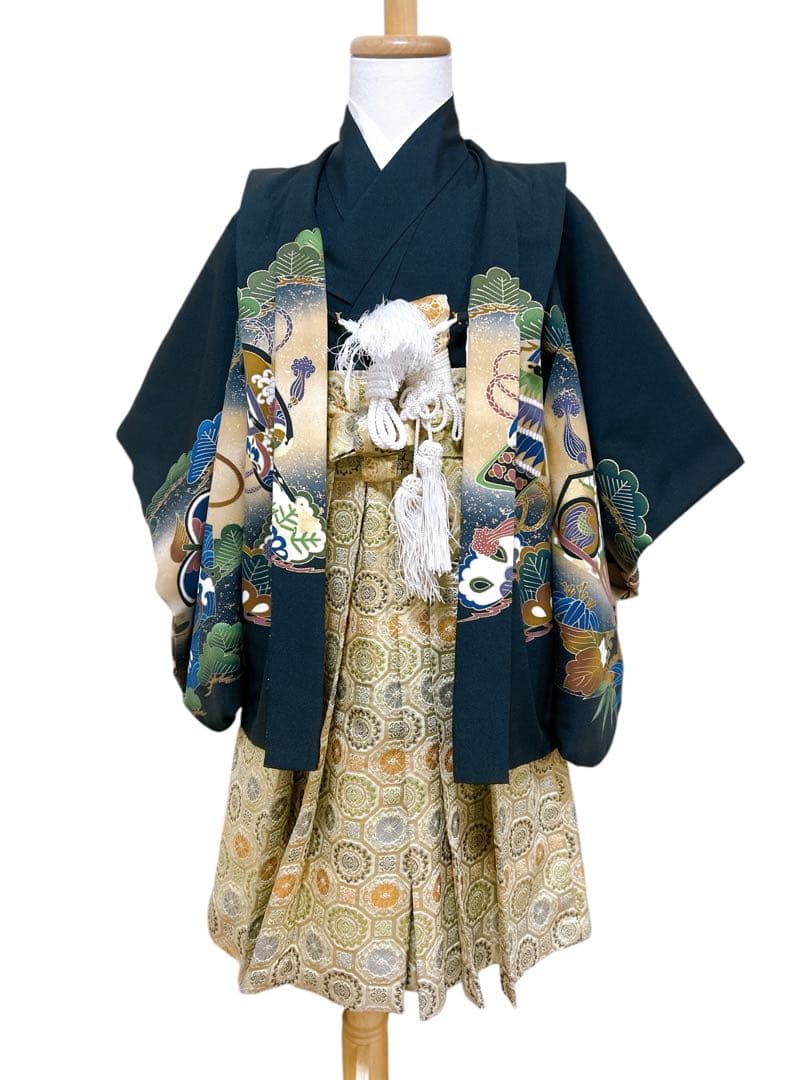 黒×ゴールド♡七五三　3歳　男の子　セット　一式　鷹