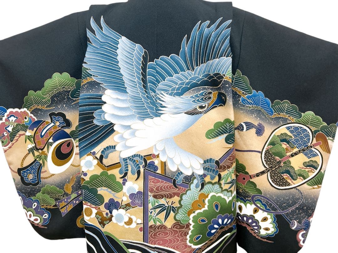 黒×ゴールド♡七五三　3歳　男の子　セット　一式　鷹