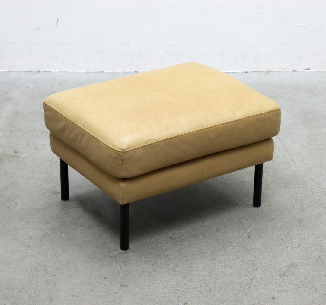 ウニコ ホクストン 本革 オットマン スツール チェア モダン 1