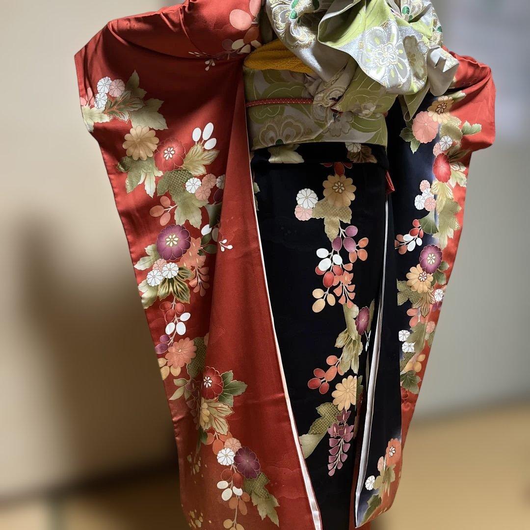 あきママ 振袖　長襦袢の2点セット　身丈166裄69.5