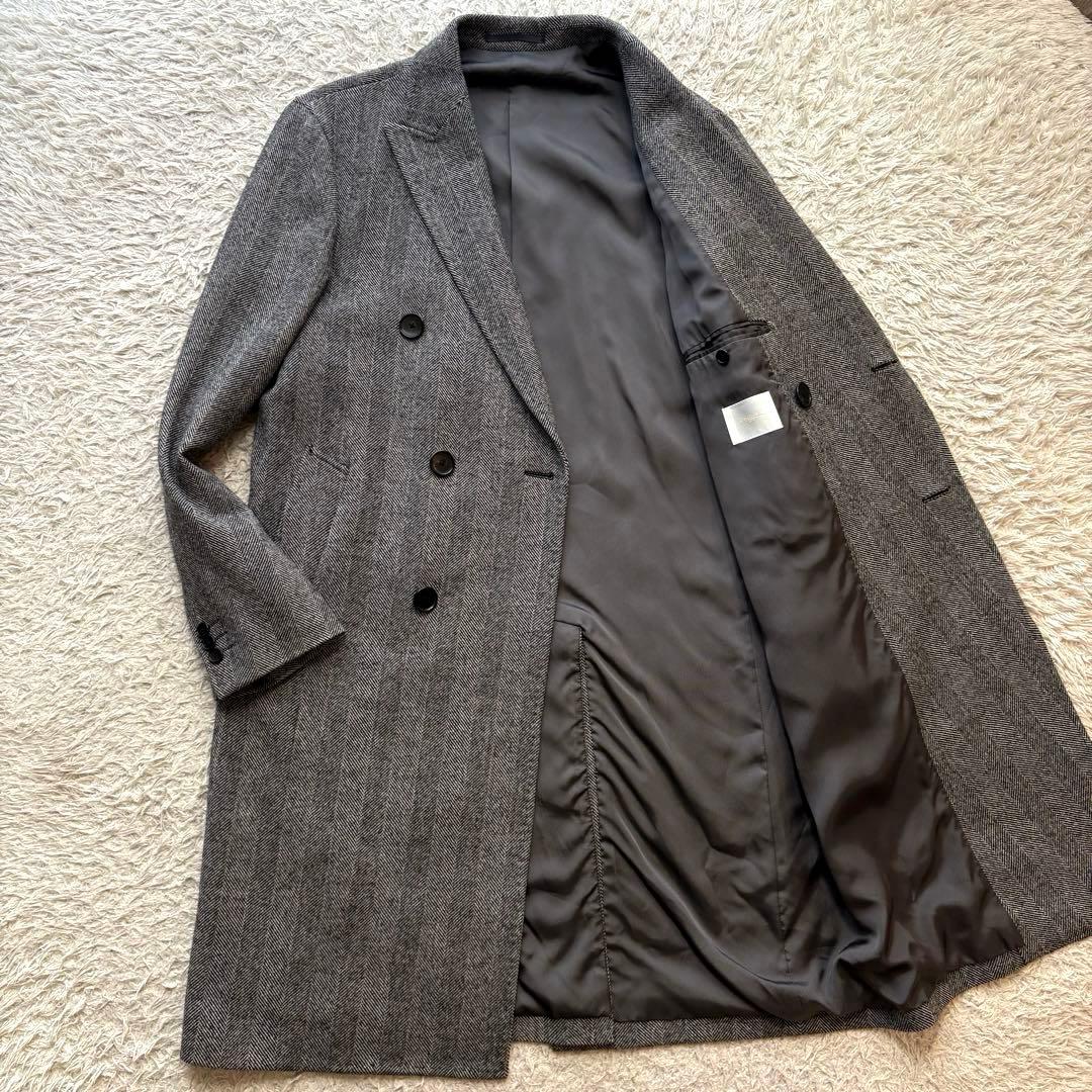 ★美品★ エディフィス Loro Piana チェスターコート ヘリンボーン