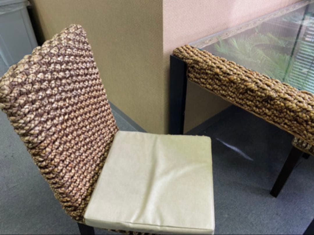 アジアン家具　ダイニングチェア　2脚